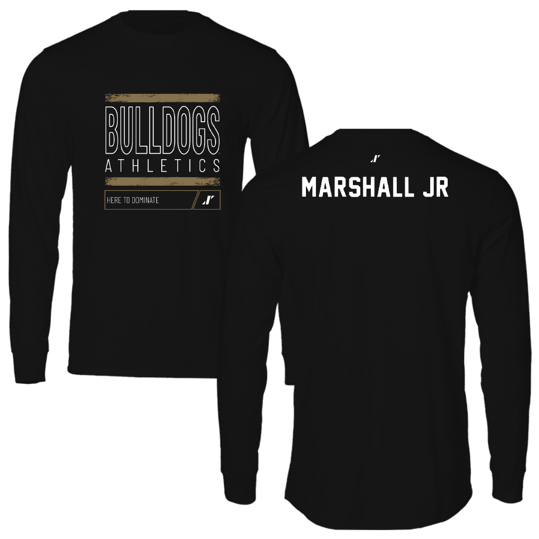 Bryant University TF and XC Black Dominate Long Sleeve - Mike Marshall Jr