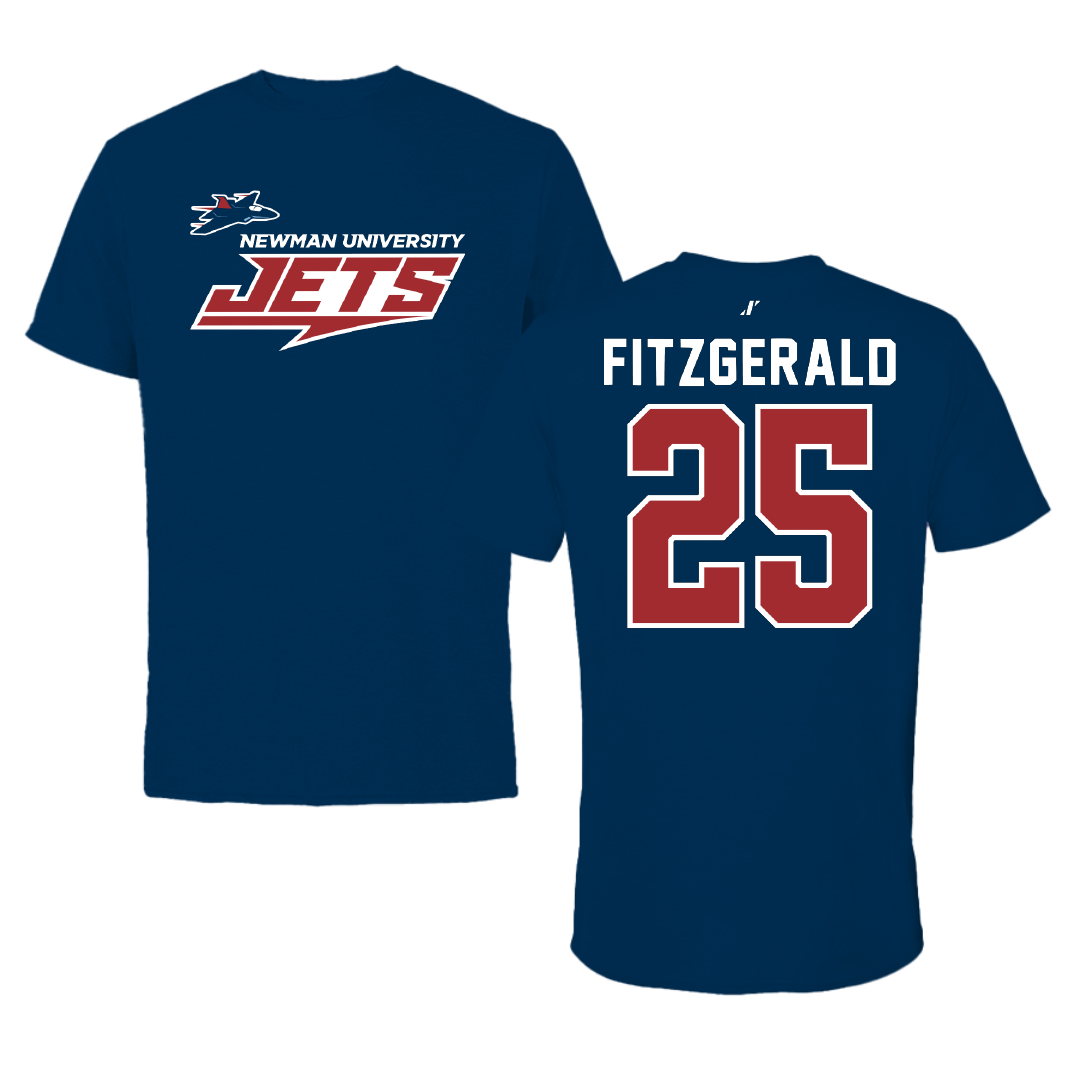 Newman University Bowling Navy General Tee - #25 Nash Fitzgerald
