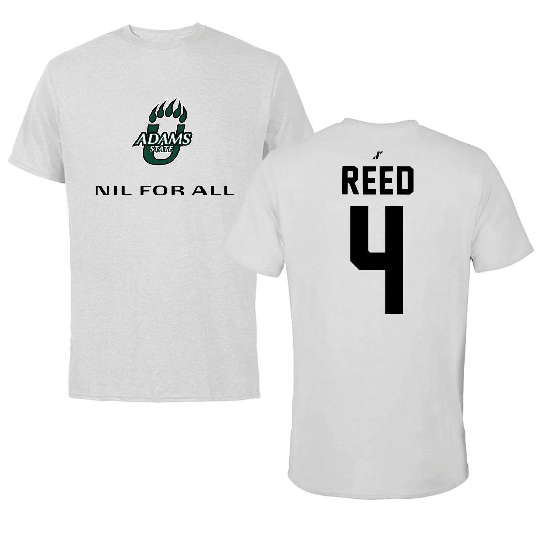 Adams State University Basketball Light Gray NIL for ALL Performance Tee - #4 Jaylin Reed