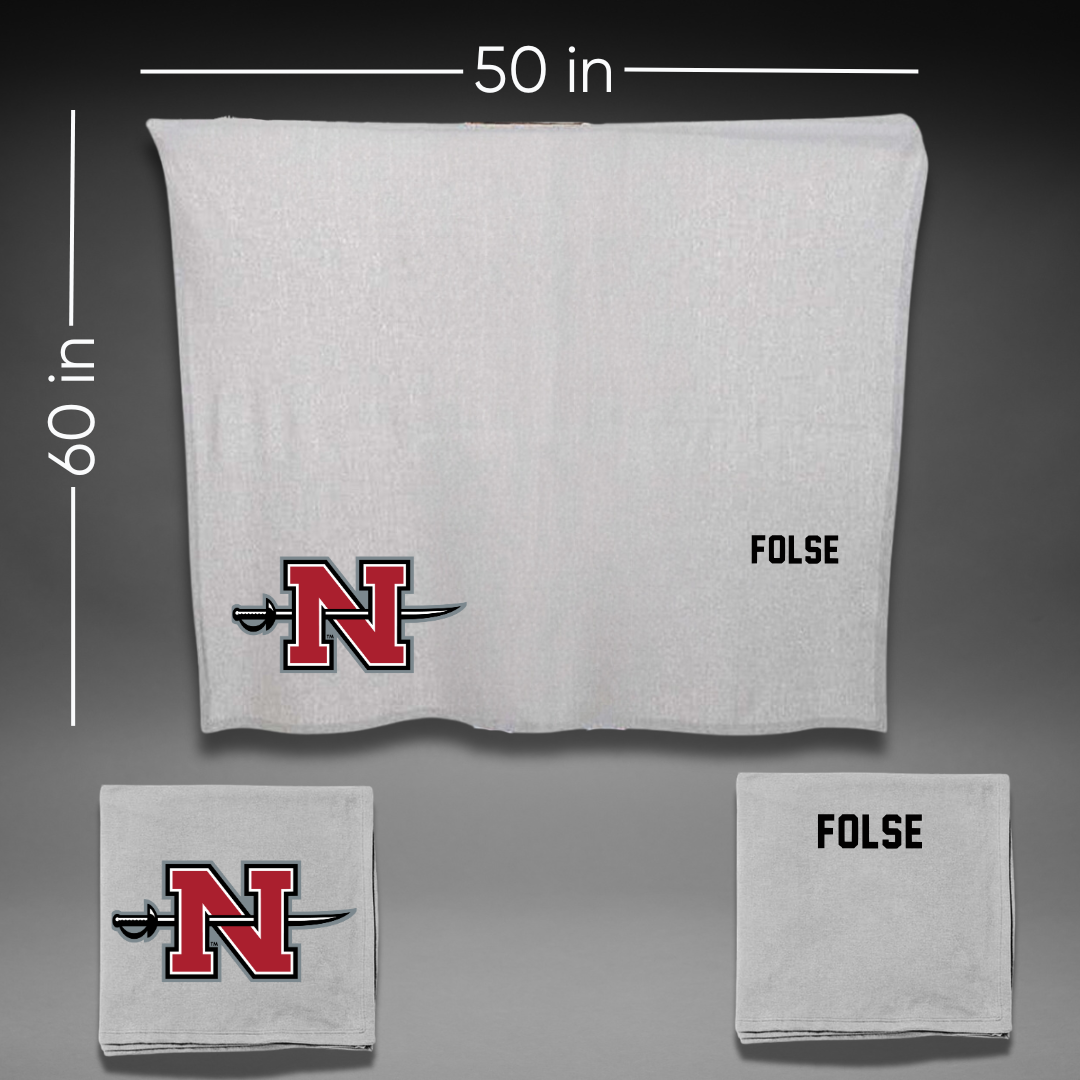 Nicholls State University Cheer Gray Blanket - Meadow Folse