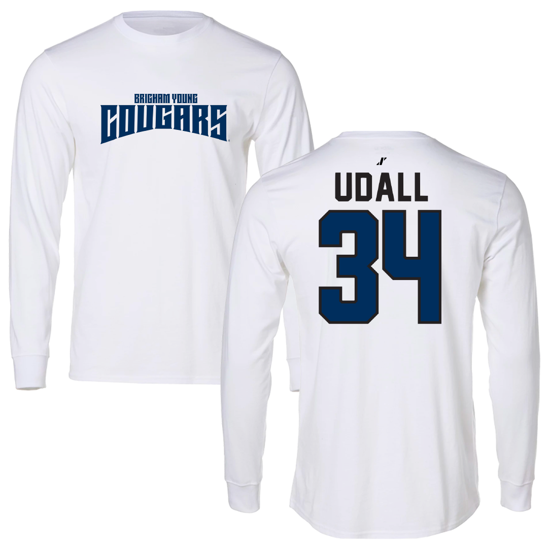 Brigham Young University Softball White Classic Long Sleeve - #34 Madison Udall