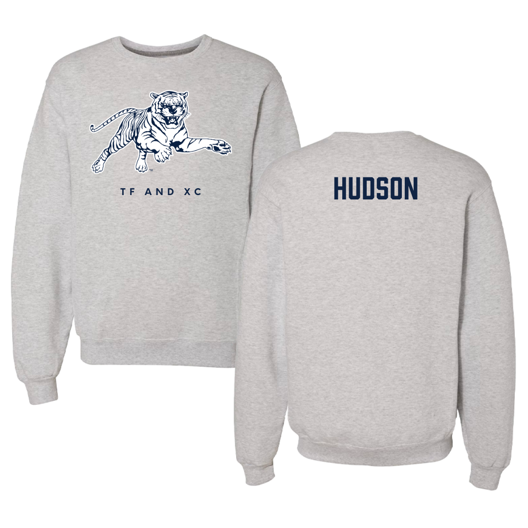 Jackson State University TF and XC Gray Crewneck - Jeremiah Hudson
