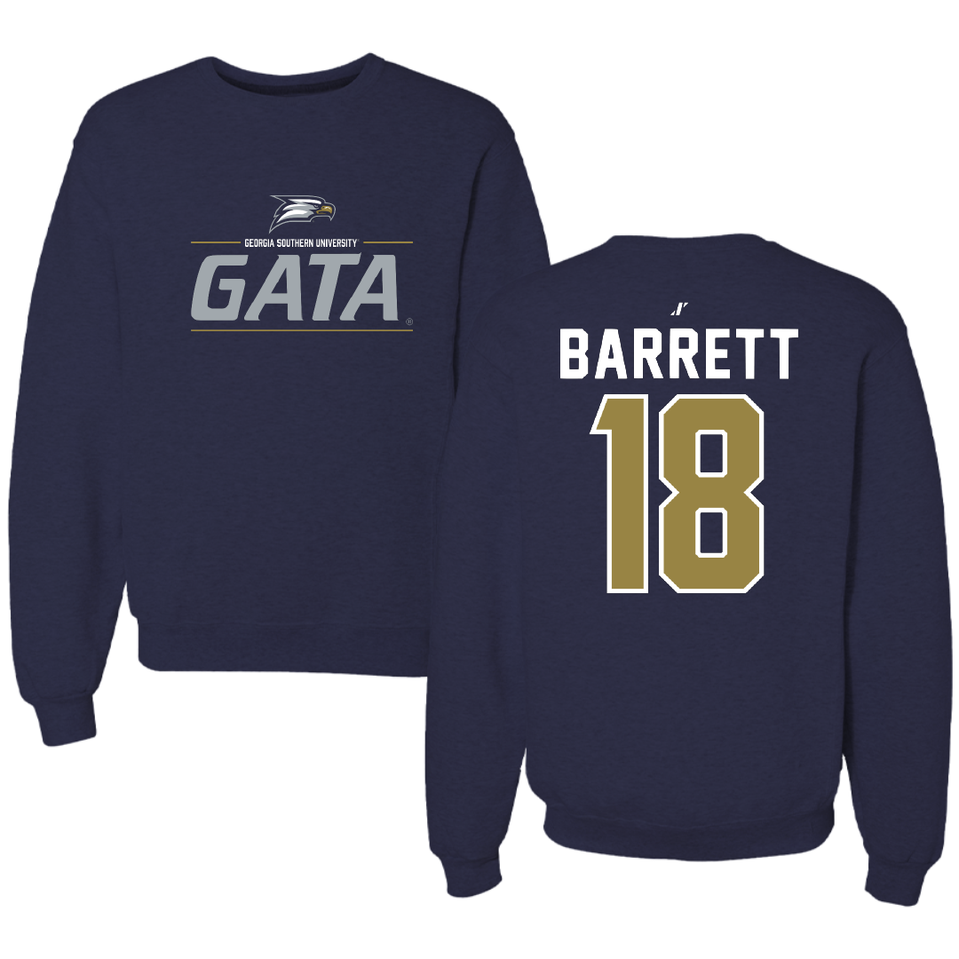 Georgia Southern University Volleyball Navy General Crewneck - #18 Kirsten Barrett