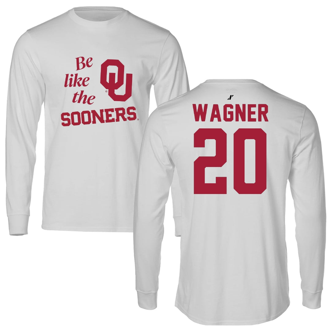 University of Oklahoma Soccer Light Gray Be Like Us Long Sleeve - #20 Chelsea Wagner