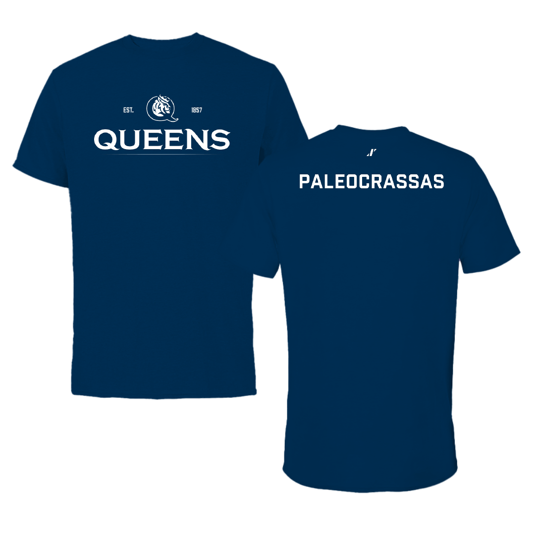 Queens University of Charlotte Swimming & Diving Navy General Performance Tee - Stamatis Paleocrassas