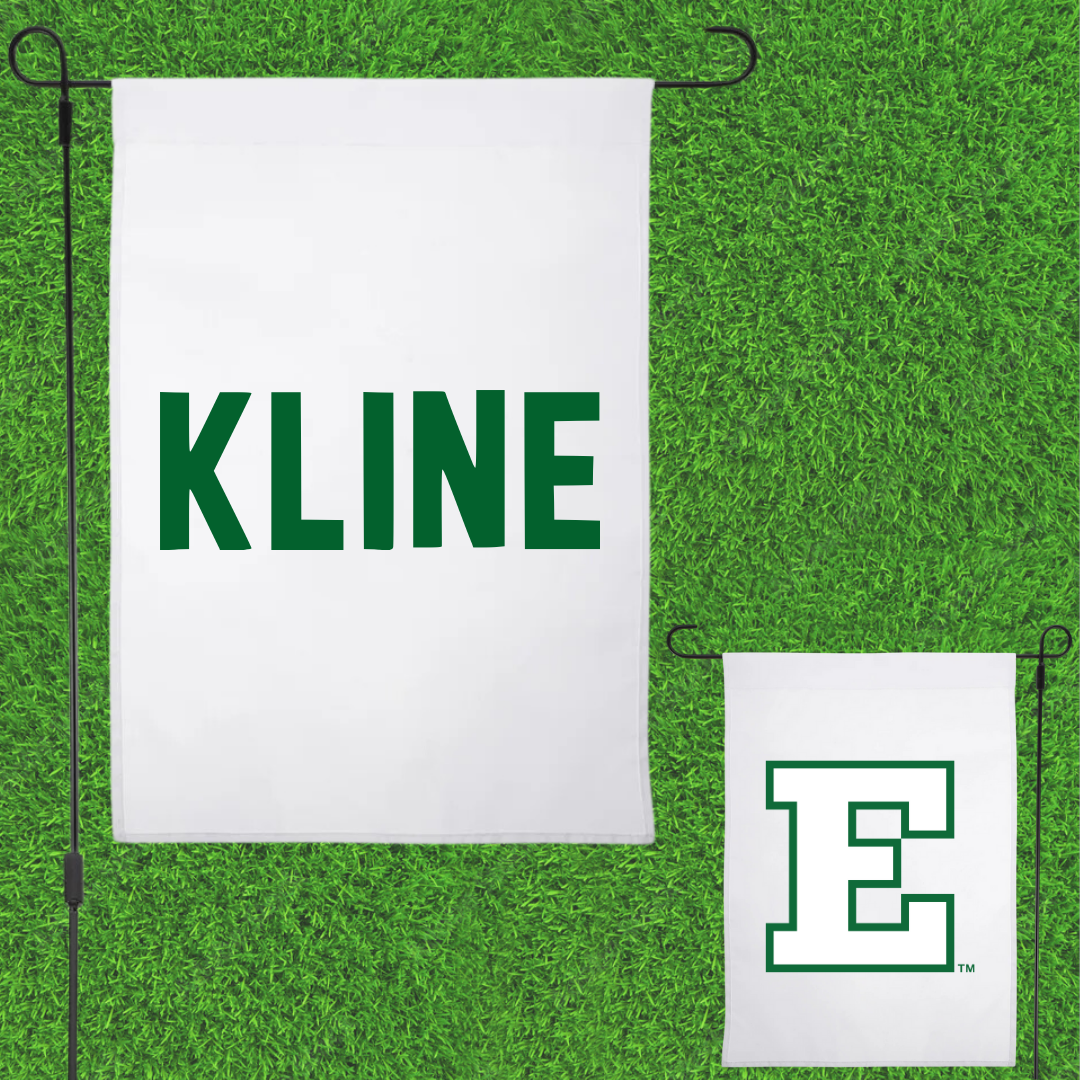 Eastern Michigan University TF and XC White Garden Flag - Nicholas Kline