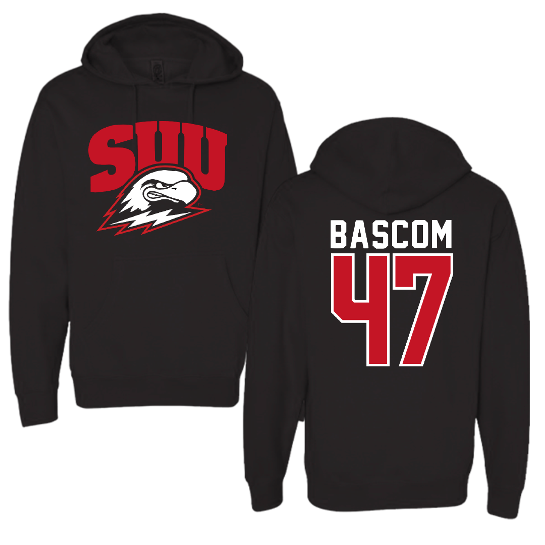 Southern Utah University Football Black Hoodie - #47 Austin Bascom