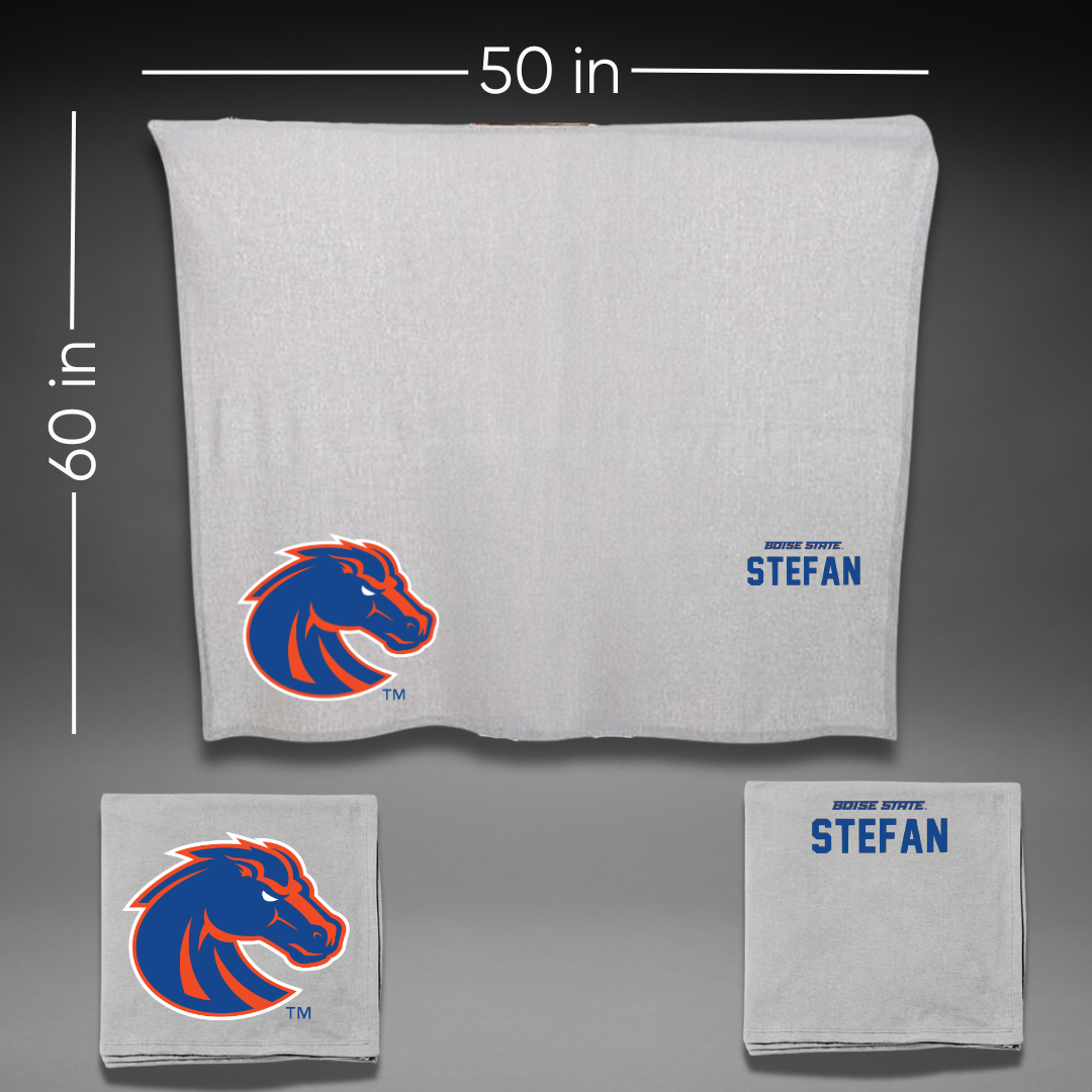 Boise State University TF and XC Gray Blanket - Emily Stefan