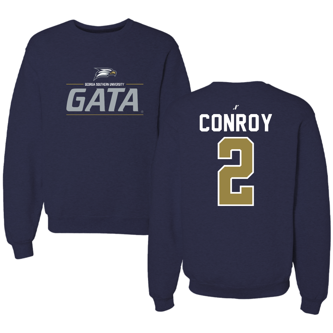 Georgia Southern University Soccer Navy General Crewneck - #2 Caitlin Conroy