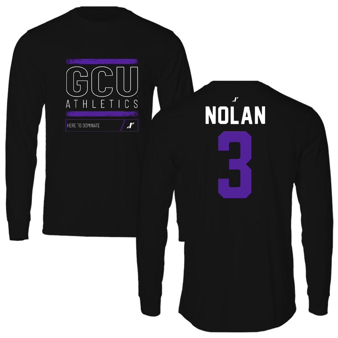 Grand Canyon University Softball Black Dominate Long Sleeve - #3 Mackenzie Nolan