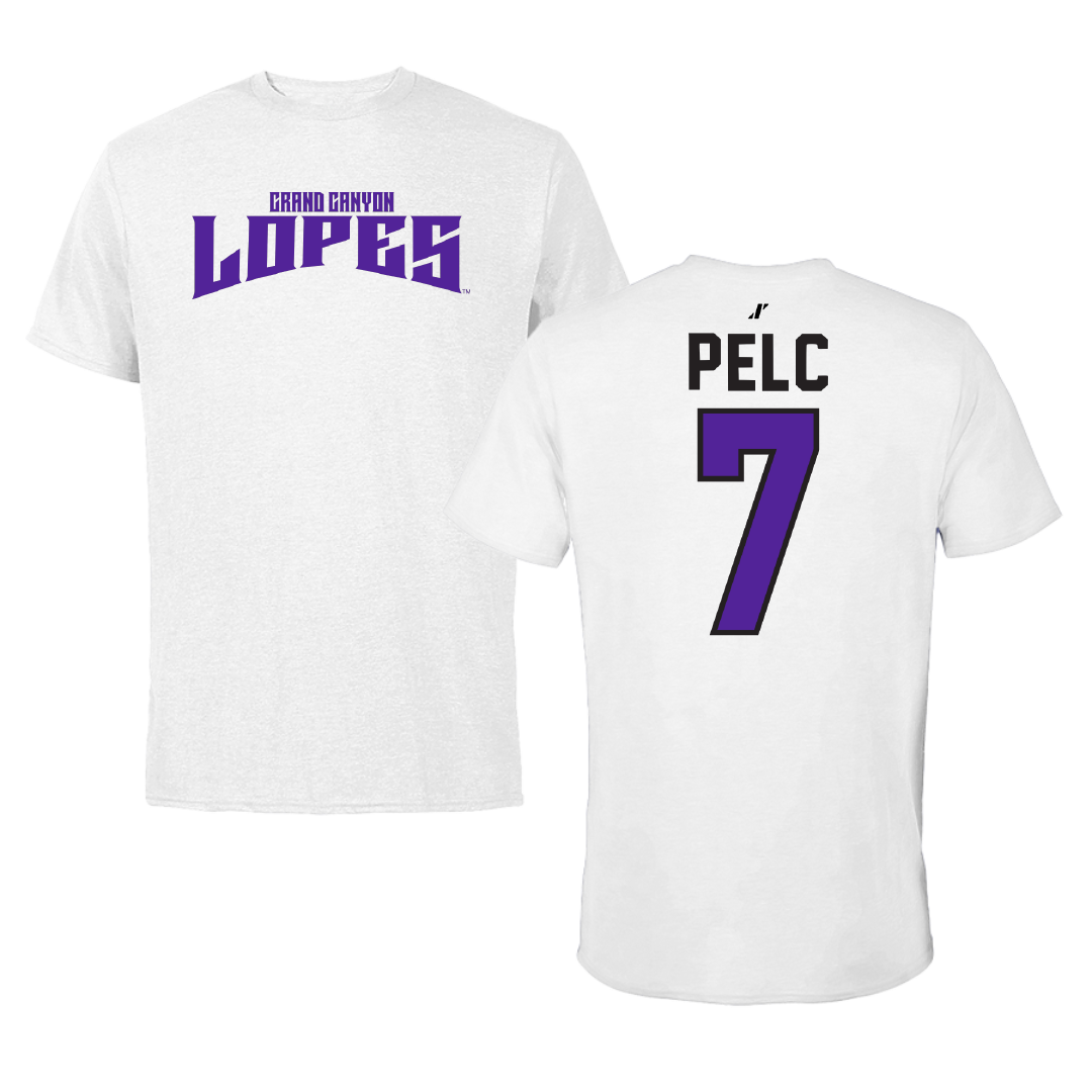 Grand Canyon University Baseball White Classic Tee - #7 Eddy Pelc