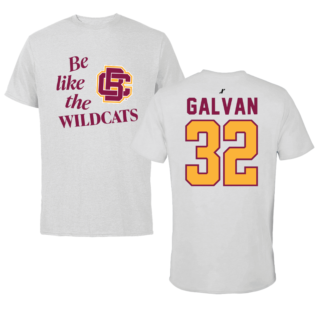 Bethune-Cookman University Softball Light Gray Be Like Us Tee - #32 Maria Galvan