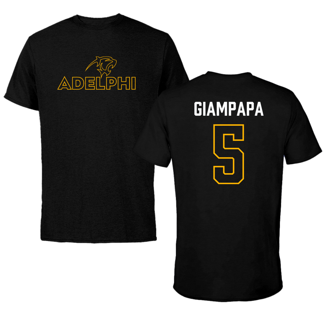 Adelphi University Bowling Black Tee - #5 Giana Giampapa