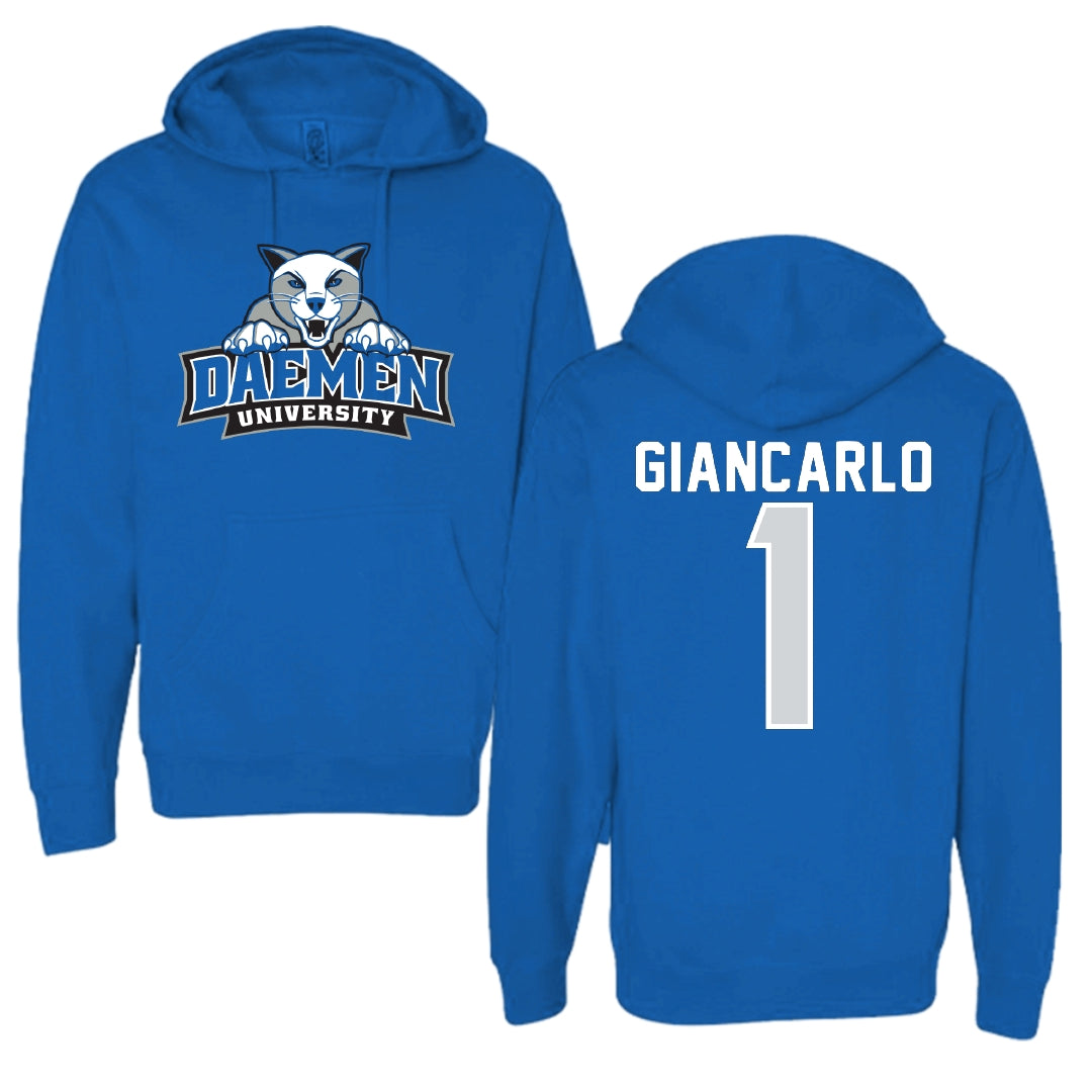 Daemen University Lacrosse Blue Hoodie - #1 Olivia Giancarlo