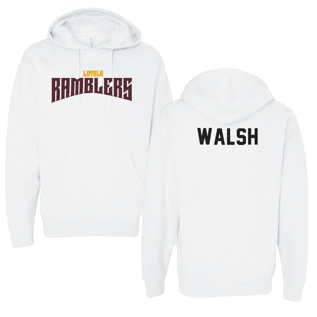 Loyola University-Chicago Golf White Classic Hoodie - Ryan Walsh