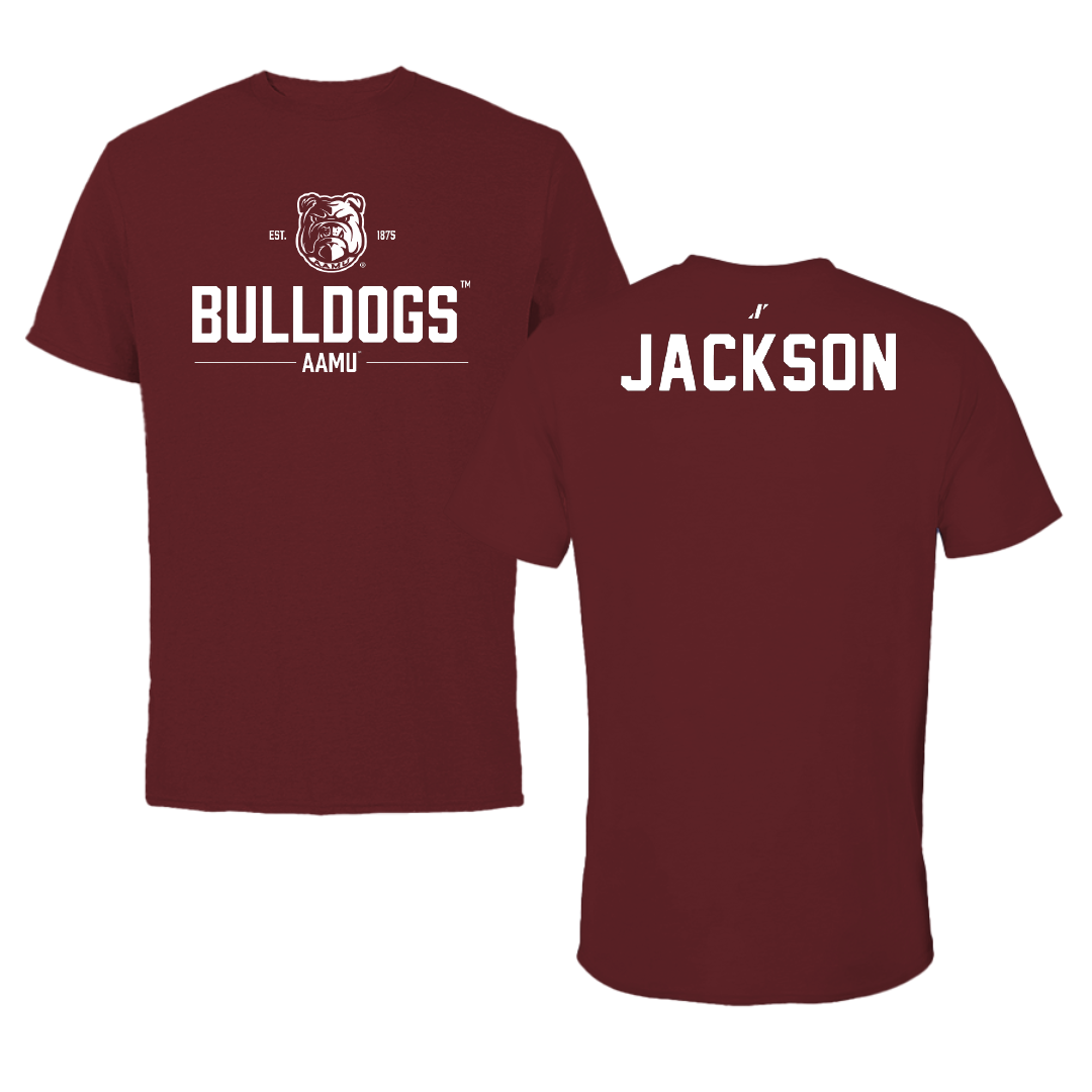 Alabama A&M University TF and XC Maroon General Performance Tee - Isaac Jackson