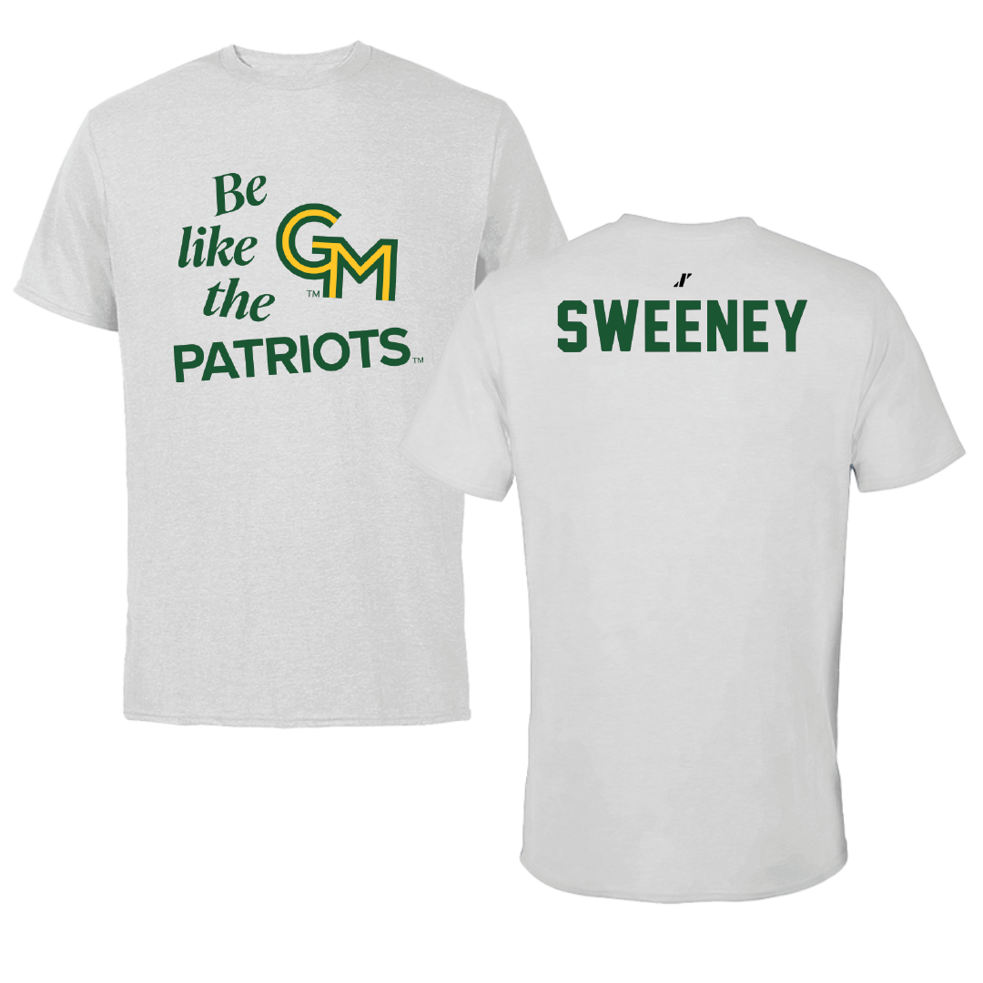 George Mason University Swimming & Diving Light Gray Be Like Us Tee - Gracie Sweeney