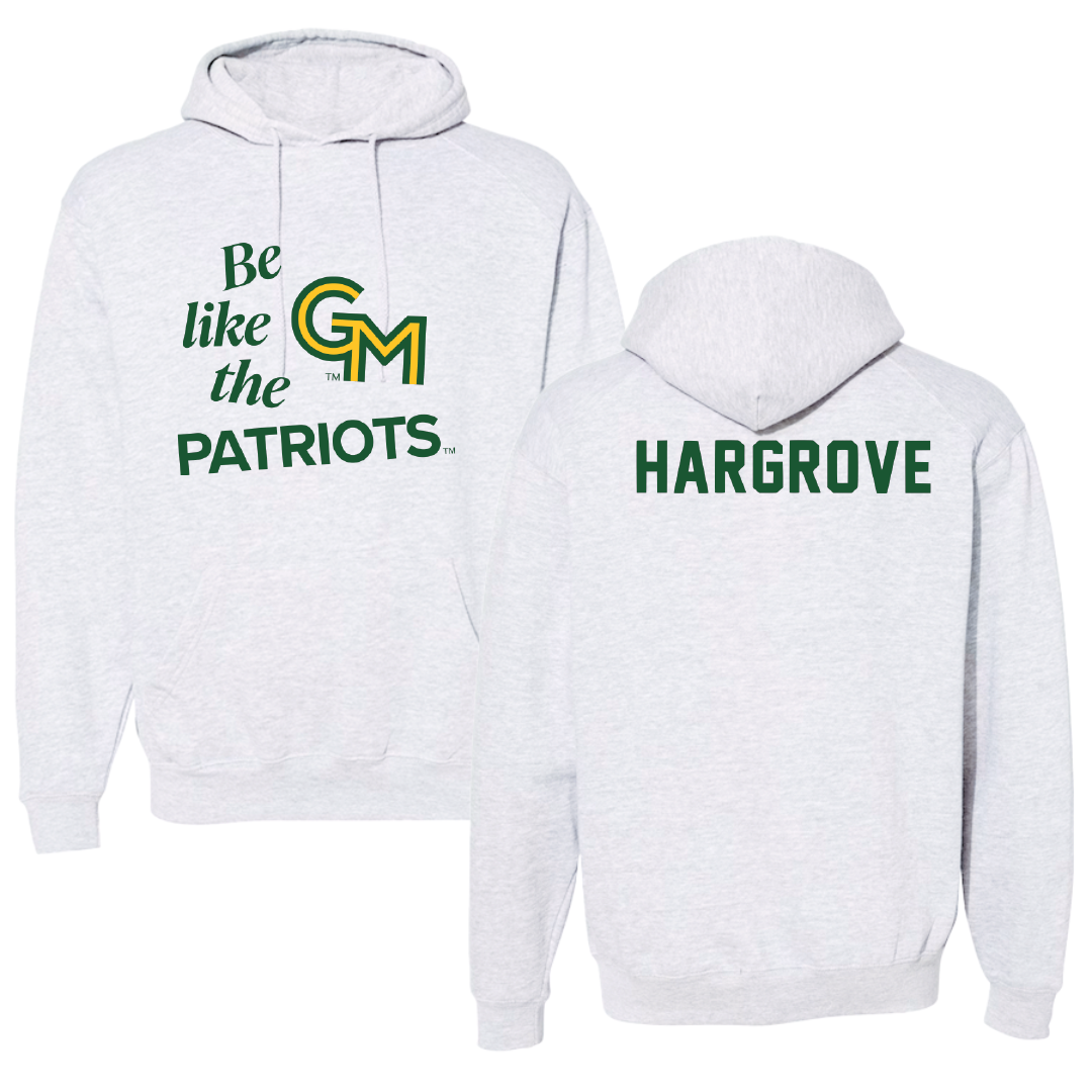 George Mason University Wrestling Light Gray Be Like Us Hoodie - Dominic Hargrove