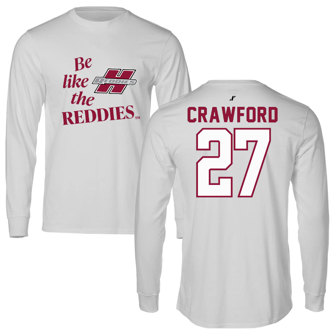 Henderson State University Football Light Gray Be Like Us Performance Long Sleeve - #27 Kolbi Crawford