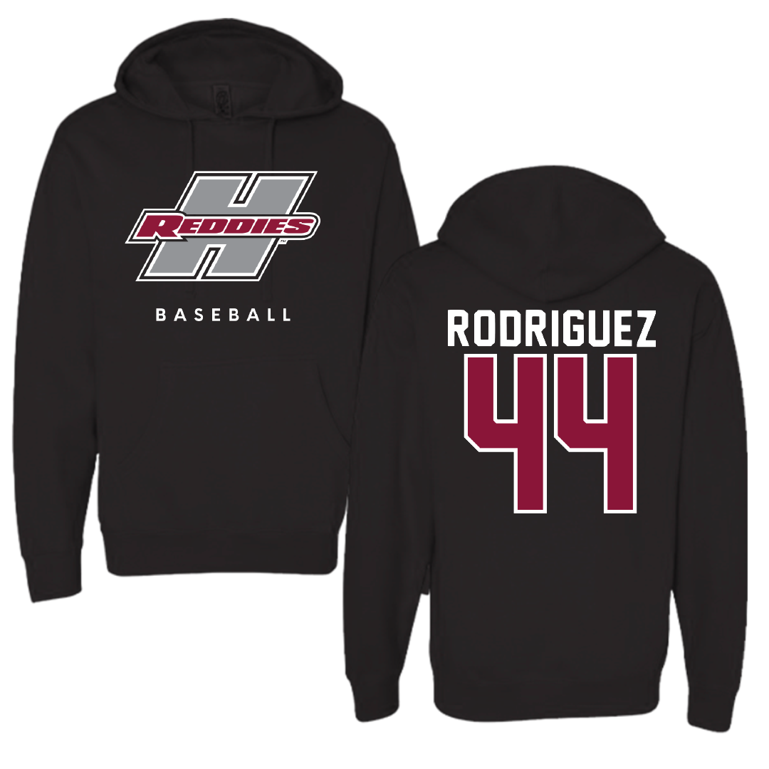 Henderson State University Baseball Black Hoodie - #44 Cole Rodriguez