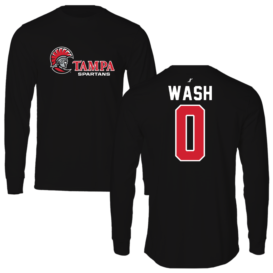 University of Tampa Baseball Black Long Sleeve - #0 Logan Wash