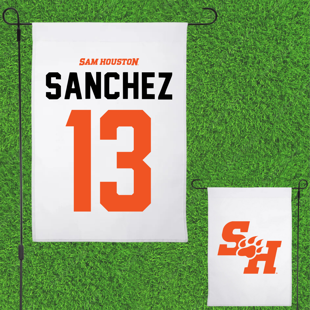Sam Houston State University Softball White Garden Flag - #13 Tiffany Sanchez