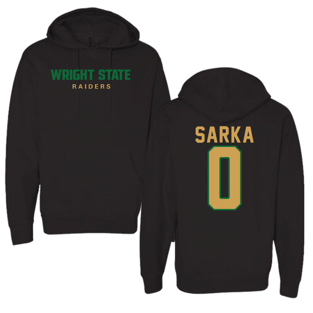 Wright State University Soccer Black Hoodie - #0 Kiera Sarka