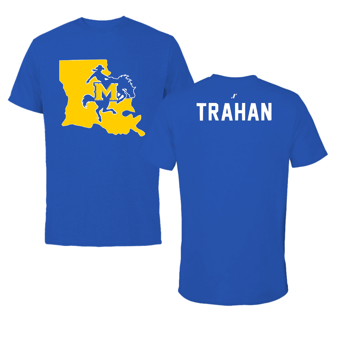 McNeese State University TF and XC Blue State Tee - Bridget Trahan