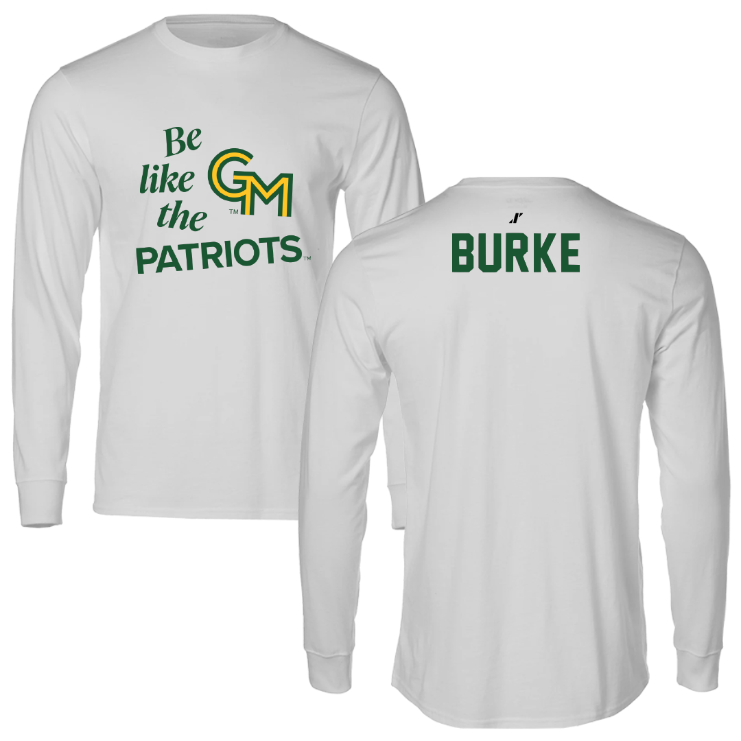 George Mason University Swimming & Diving Light Gray Be Like Us Performance Long Sleeve - Emma Burke