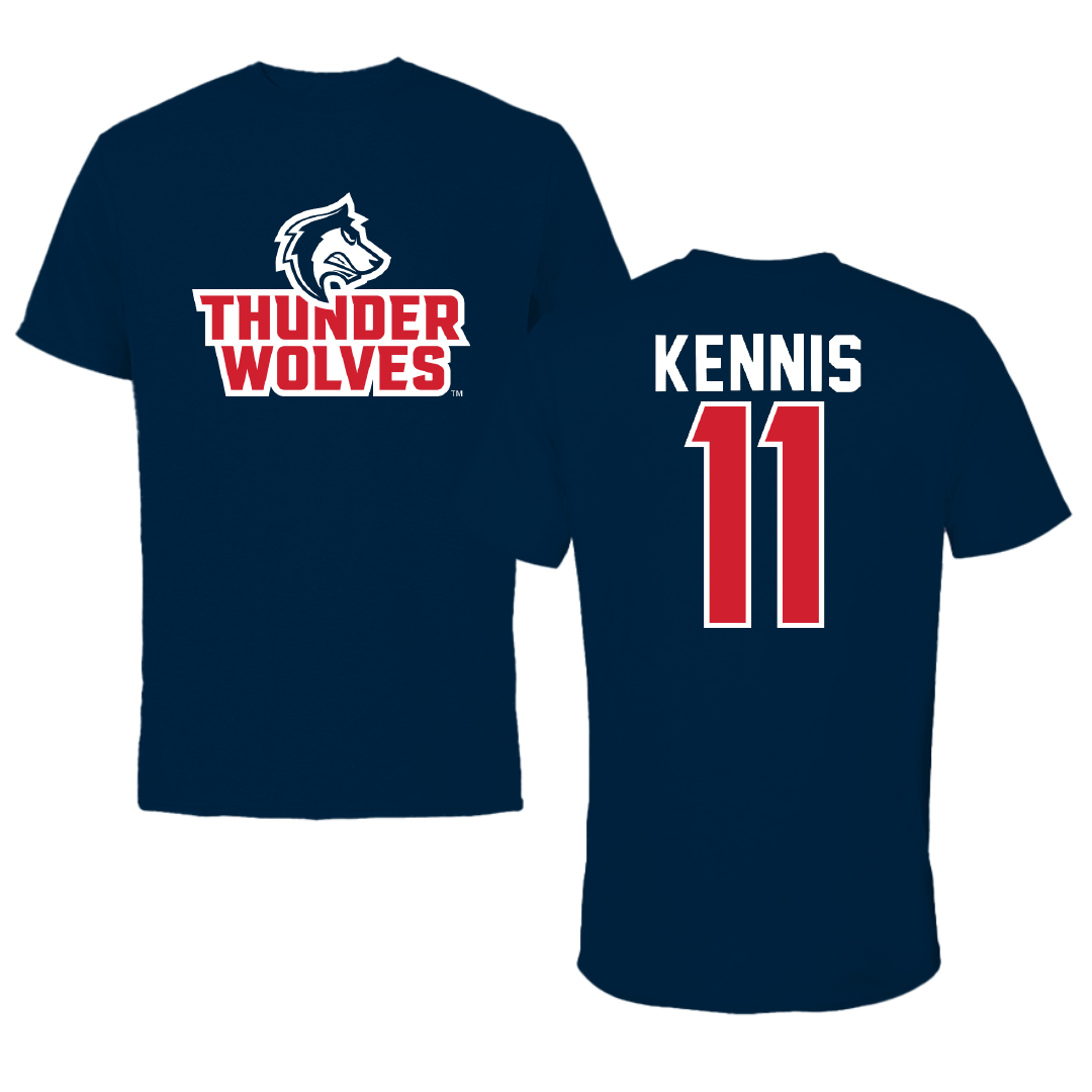 Colorado State University-Pueblo Basketball Navy Tee - #11 Jaden Kennis