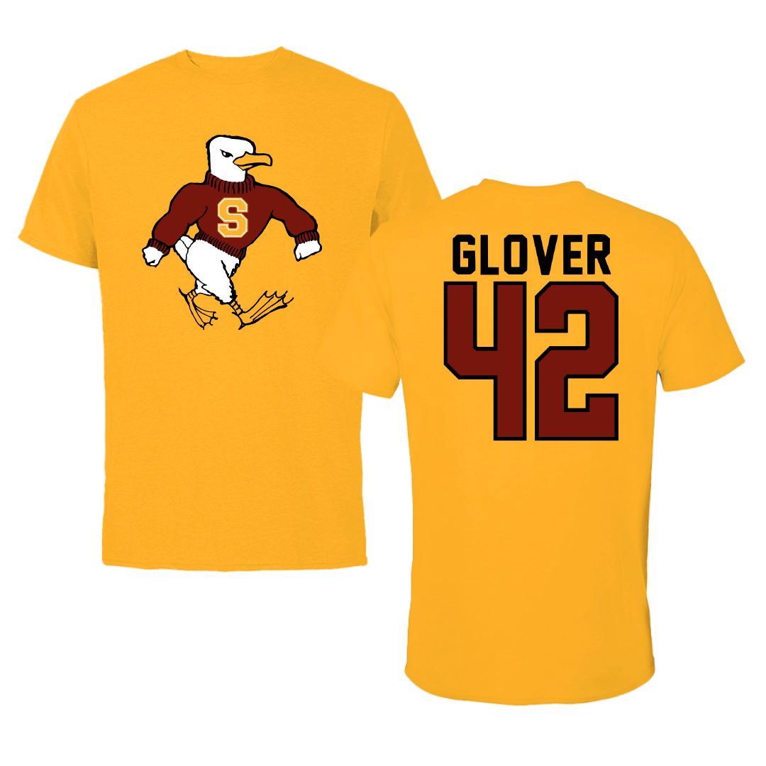 Salisbury University Football Gold Tee - #42 Micah Glover