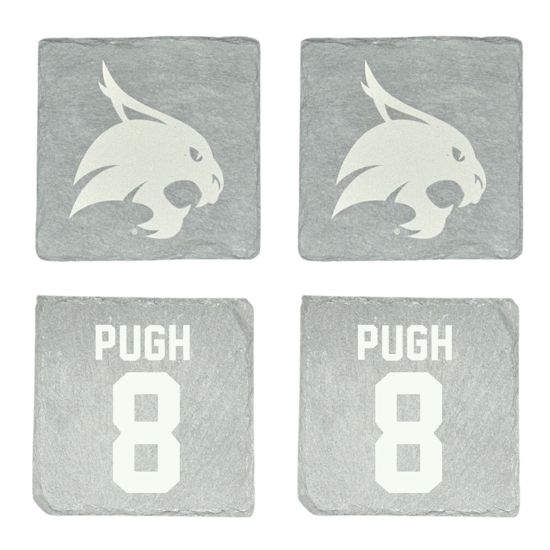 Texas State University Baseball Stone Coaster (4 Pack)  - #8 Samson Pugh