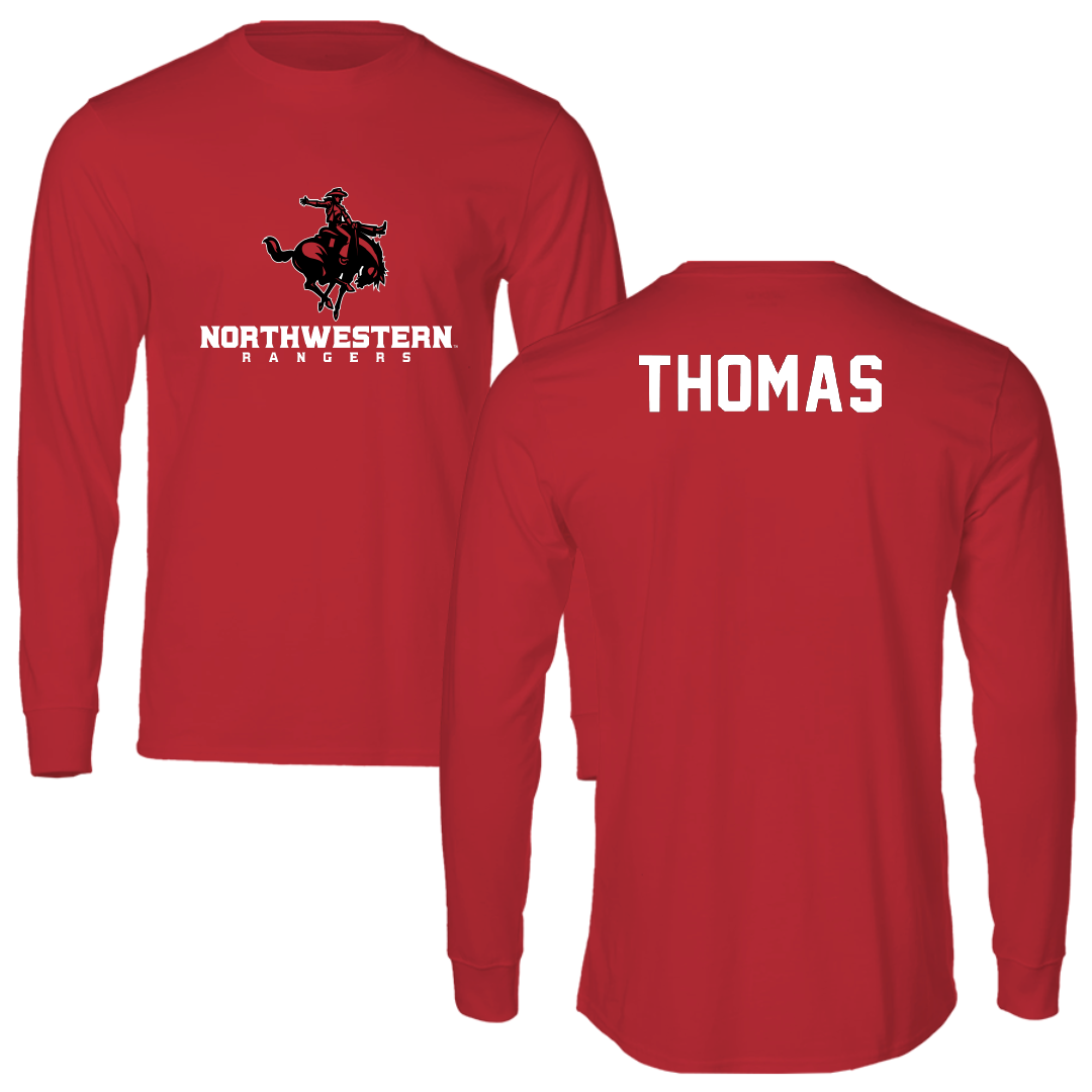 Northwestern Oklahoma State University TF and XC Red Performance Long Sleeve - Zach Thomas