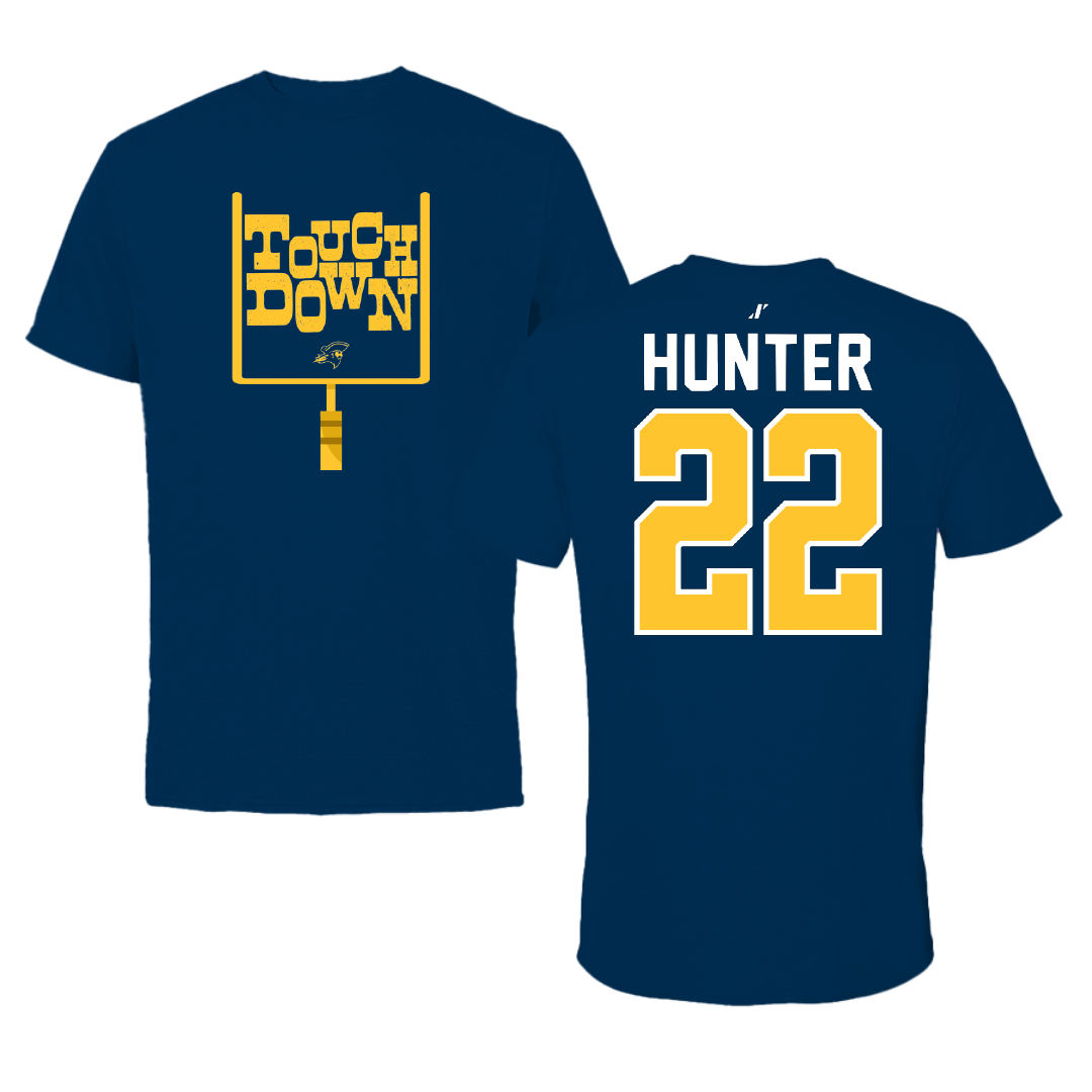 East Tennessee State University Football Navy Touchdown Tee - #22 Nicholas Hunter