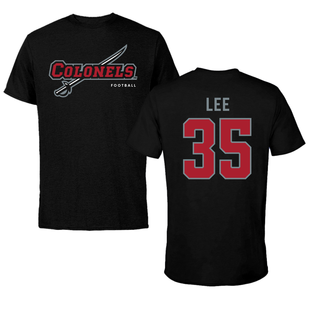 Nicholls State University Football Black Performance Tee - #35 Ethan Lee