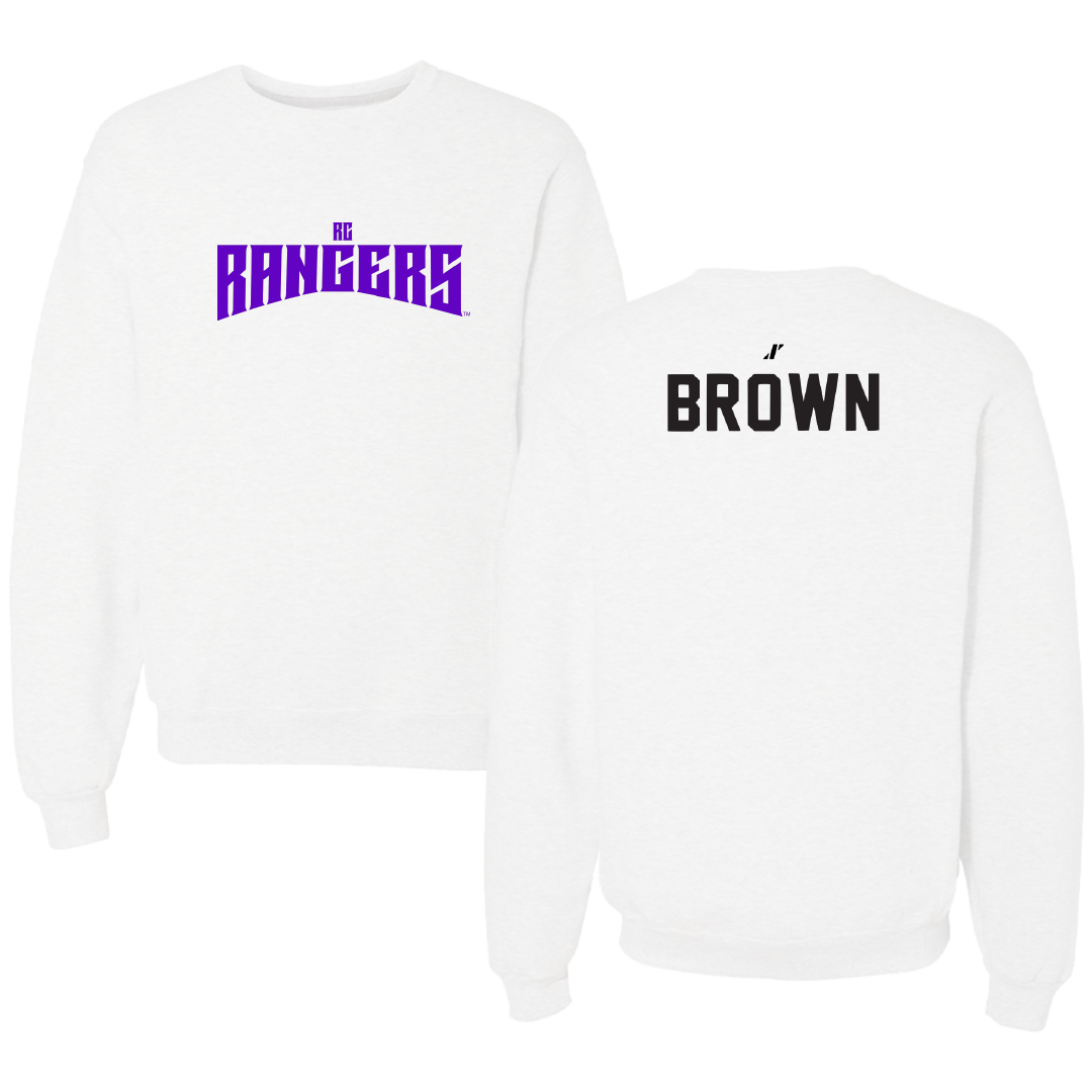 Ranger College TF and XC White Classic Crewneck - Benjamin Brown