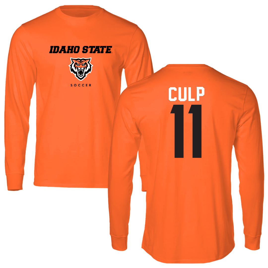 Idaho State University Soccer Orange Performance Long Sleeve - #11 Madison Culp