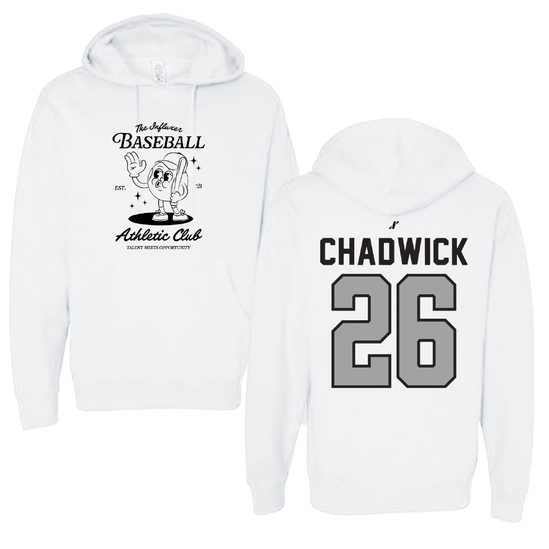 Baseball White Influxer Athletic Club Hoodie - #26 Tyrelle Chadwick