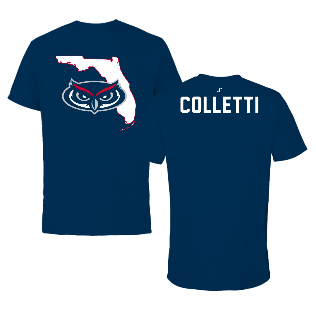 Florida Atlantic University Dance Navy State Tee - Courtney Colletti