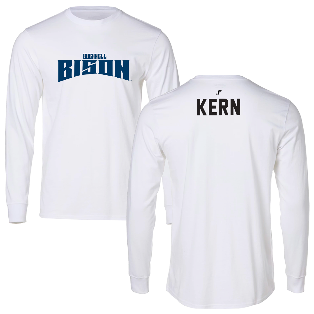 Bucknell University TF and XC White Classic Long Sleeve - Grant Kern