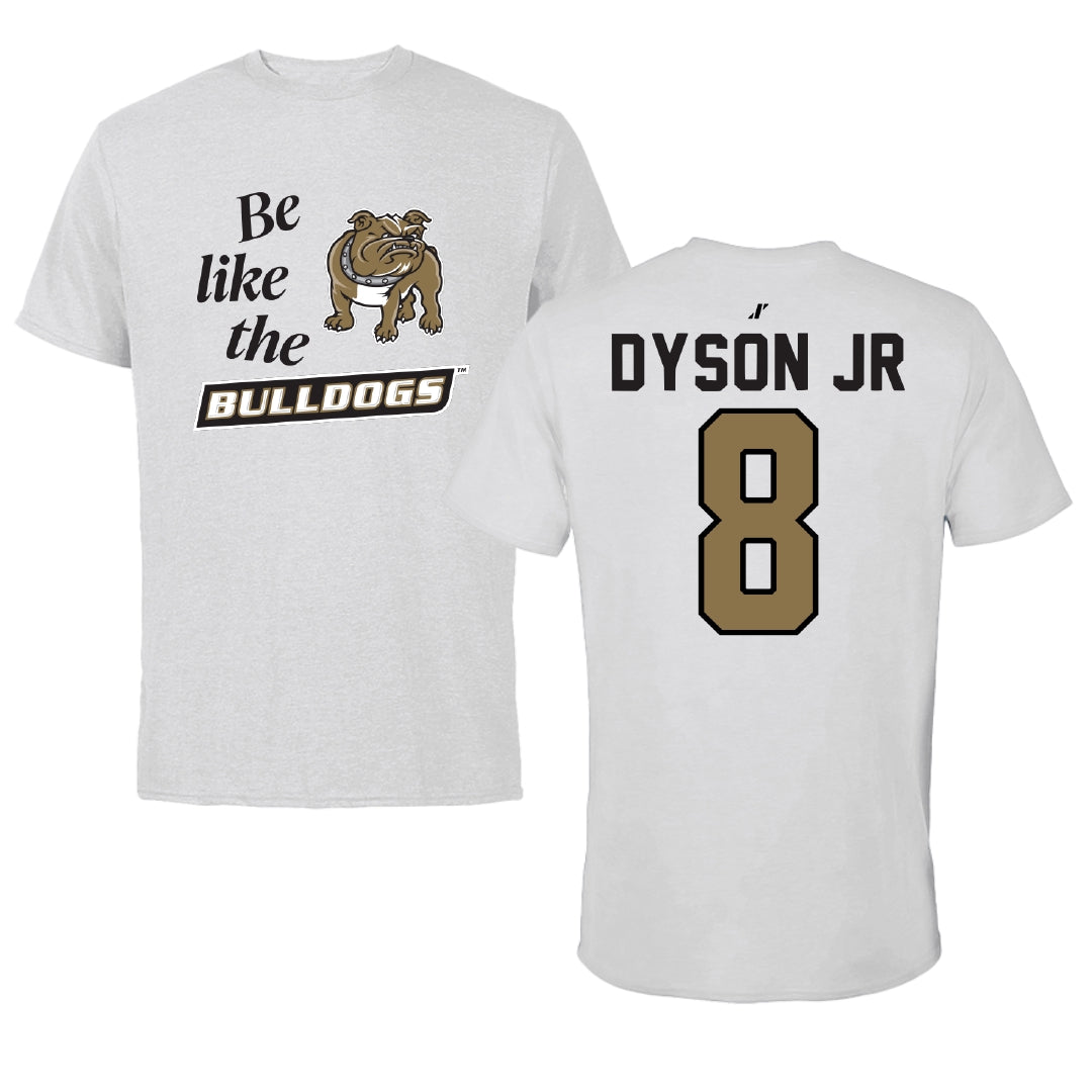 Bryant University Football Light Gray Be Like Us Tee - #8 Kenny Dyson Jr