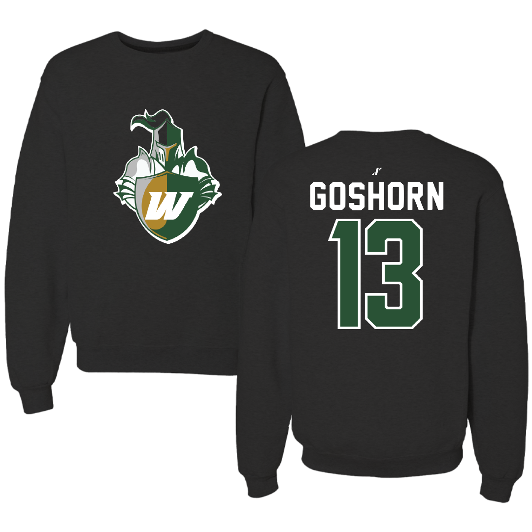 Webber International University Soccer Black Crewneck - #13 Macie Goshorn