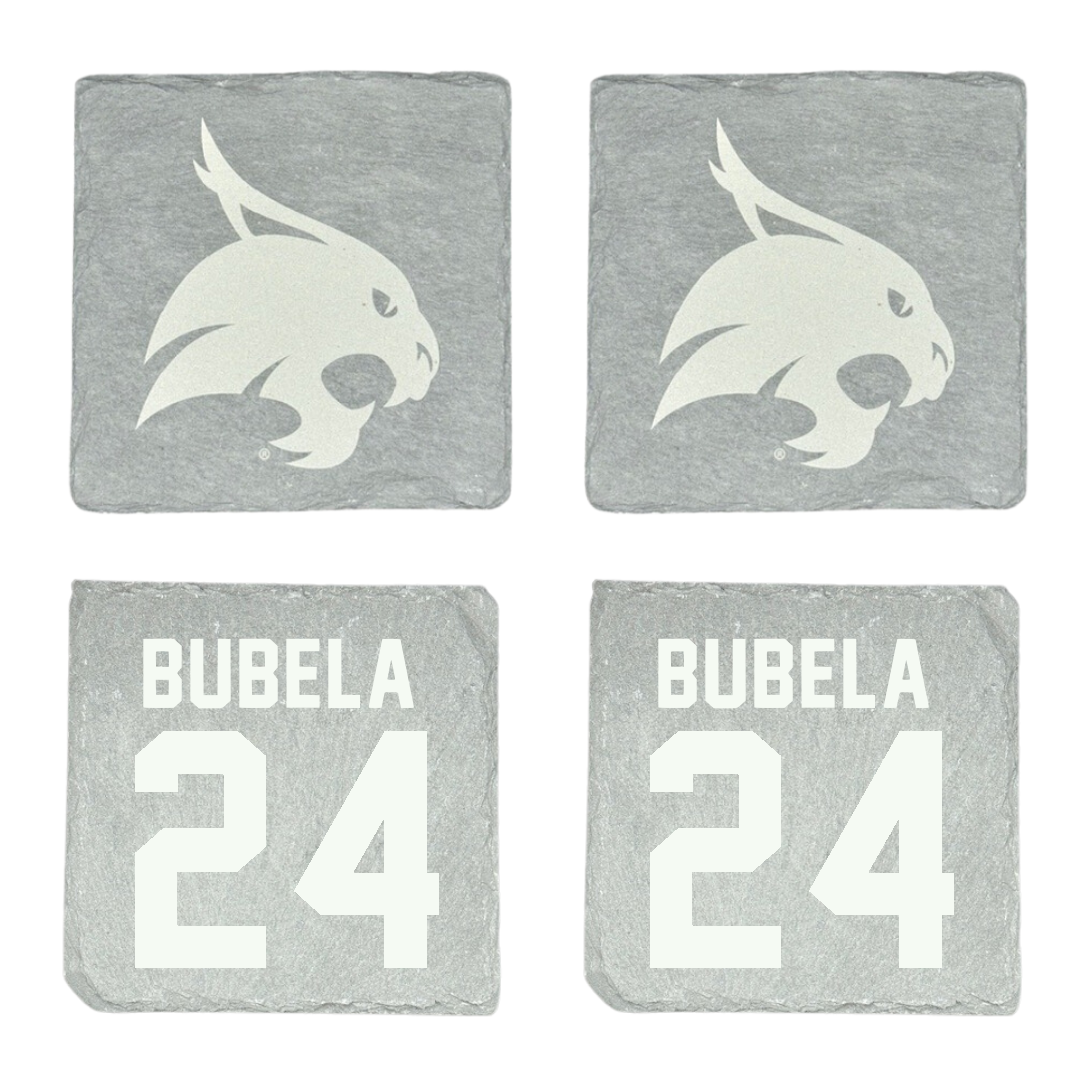 Texas State University Softball Stone Coaster (4 Pack)  - #24 Kate Bubela