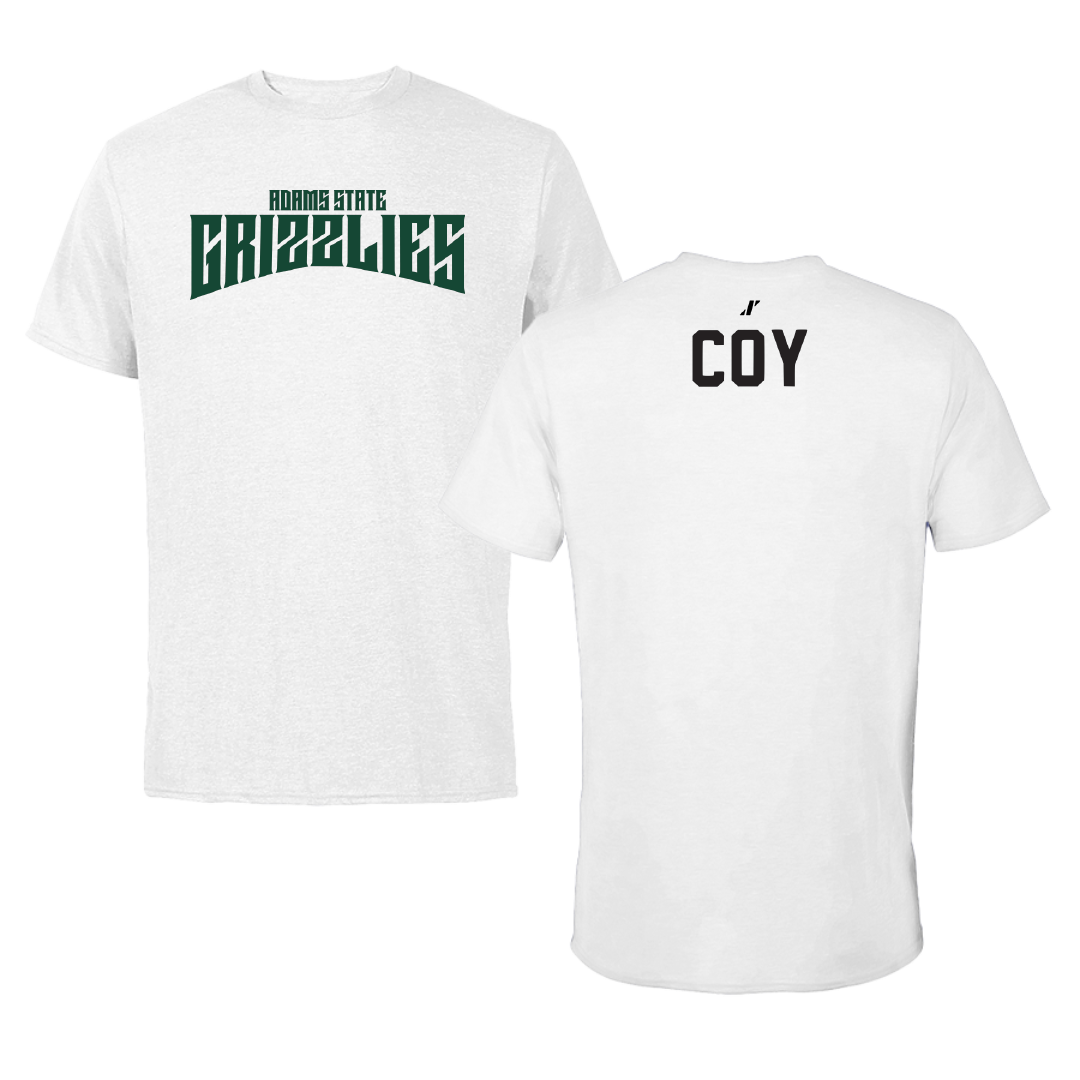 Adams State University Wrestling White Classic Tee - Greg Coy