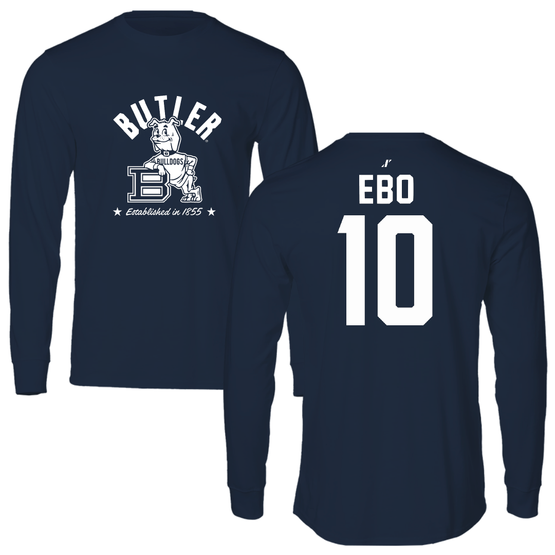 Butler University Volleyball Navy General Performance Long Sleeve - #10 Laiya Ebo