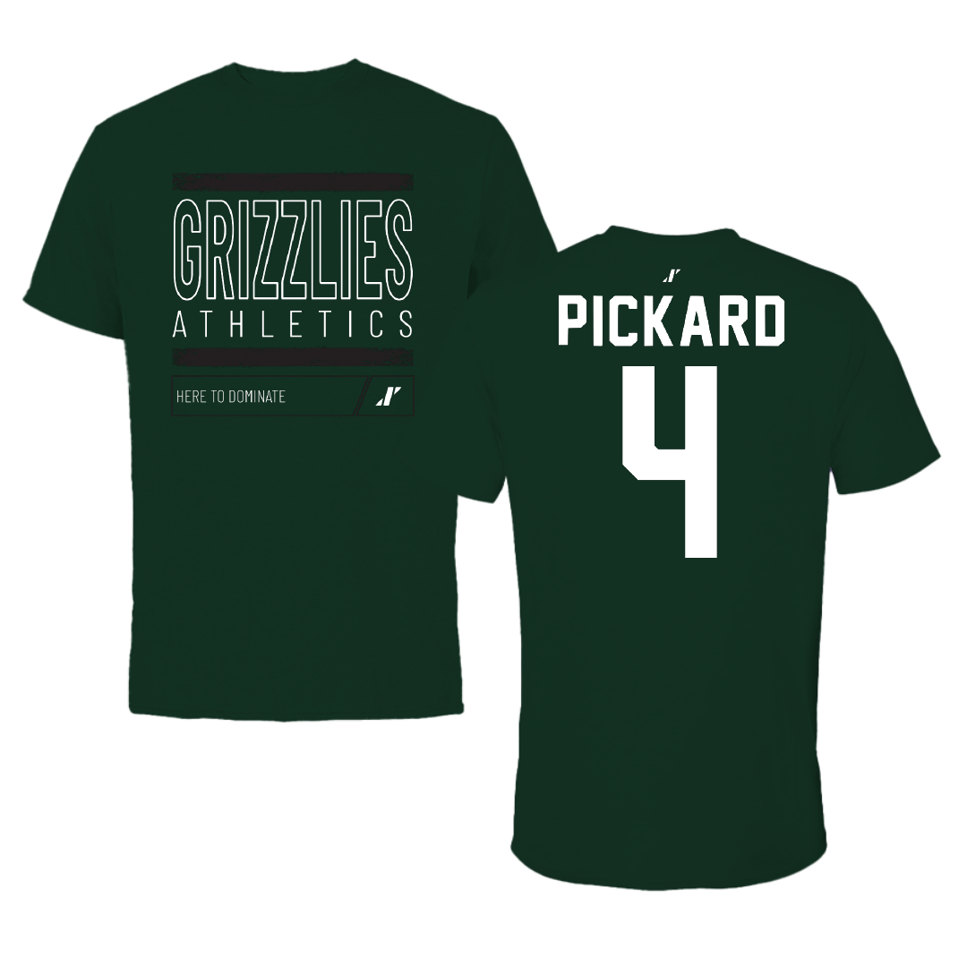 Adams State University Basketball Forest Green Dominate Tee - #4 Mykaila Pickard