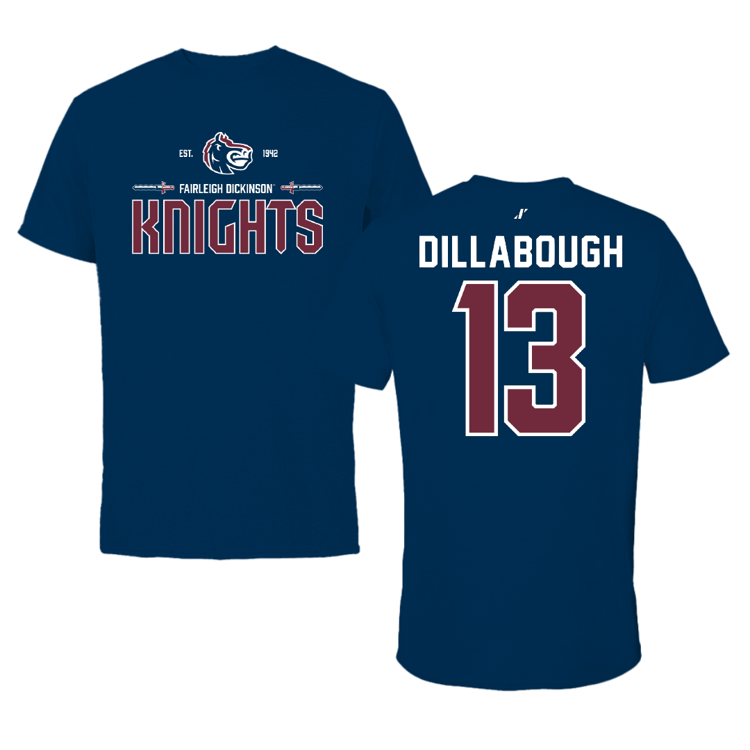 Fairleigh Dickinson University-Metropolitan Campus Lacrosse Navy General Performance Tee - #13 Karly Dillabough