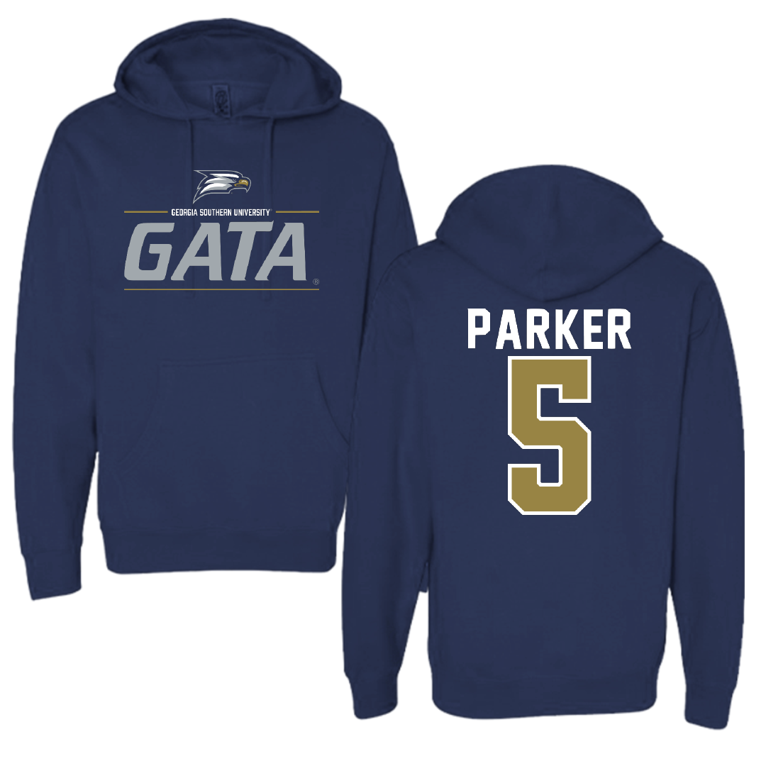 Georgia Southern University Baseball Navy General Hoodie - #5 Cade Parker