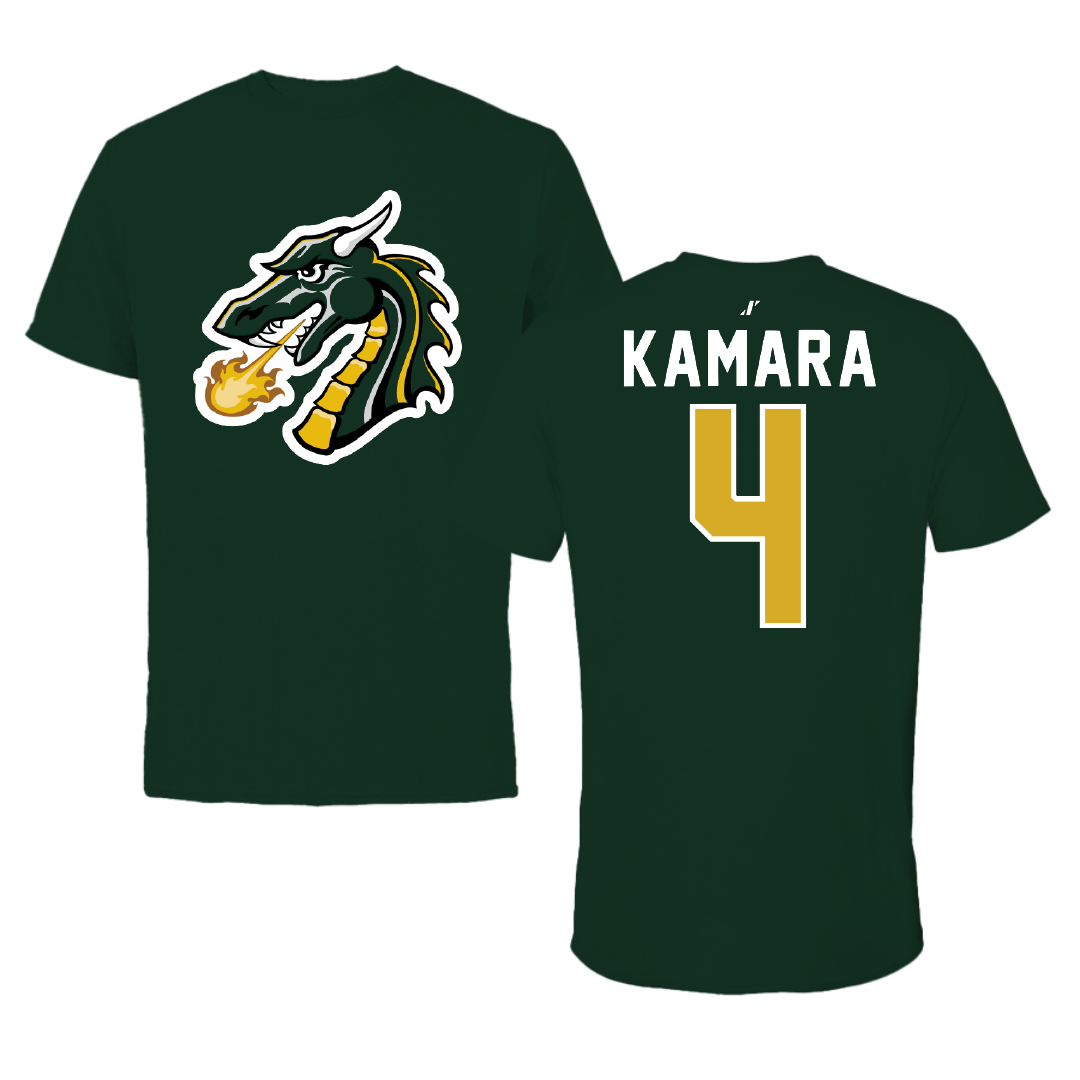 Tiffin University Soccer Forest Green Tee - #4 Amara Kamara