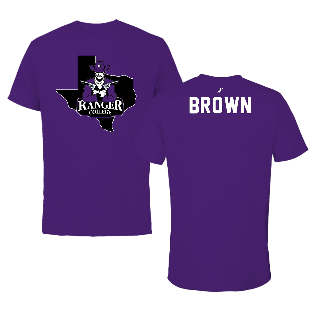 Ranger College TF and XC Purple State Tee - Benjamin Brown